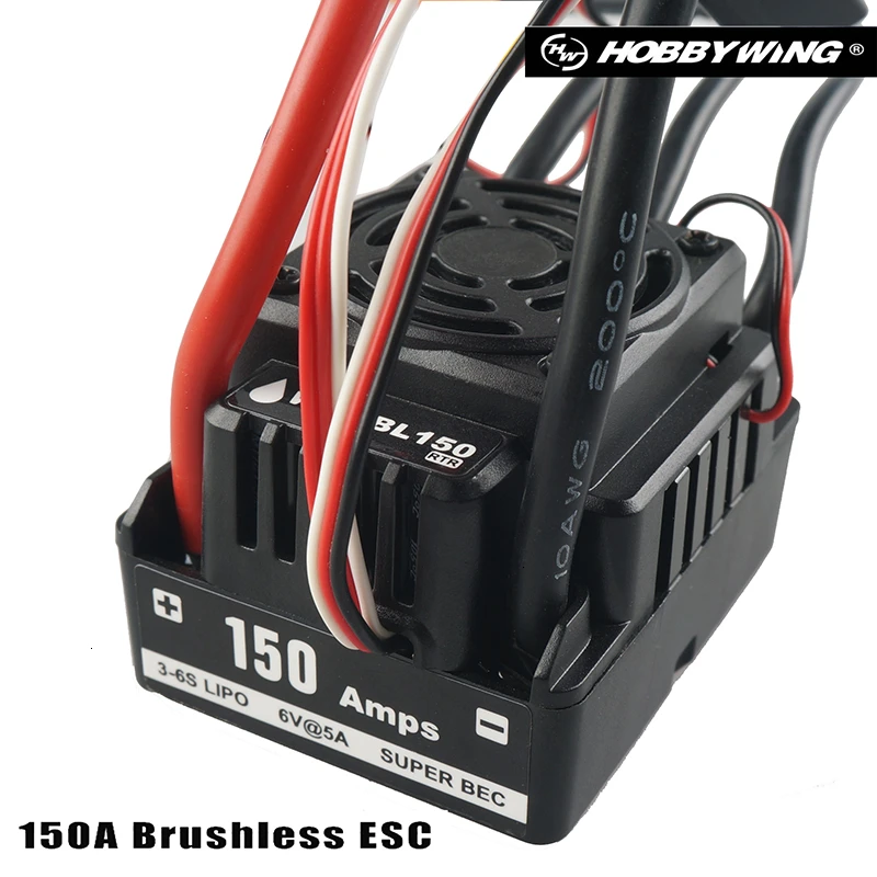 

Brand New waterproof 150A WP-8BL 150 RTR Brushless Sensorless ESC Speed Controller For 1/8RC Cars Touring Car Truggy Buggy