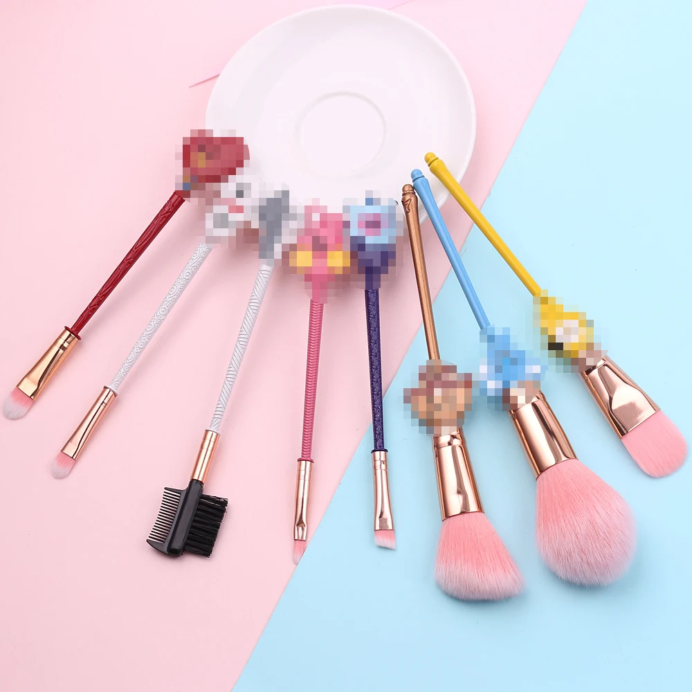 

Pop Cartoon Image Makeup Brushes Set Fashion Korean Style Brochas Maquillaje Powder Foundation Blush Eyeshadow Brush Beauty Tool
