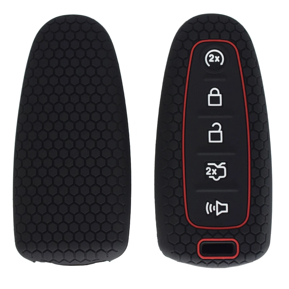 Silicone Car Remote Key Shell Cover Fob Case For Ford Explorer Edge Expedition Escape Focus Taurus Titanium Replacement | Автомобили и