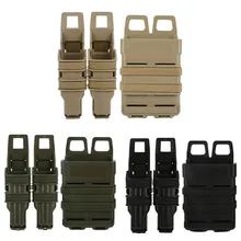 Коробка с зажимом журнал Тактический ящик для принадлежностей жилет Fastmag жилет с облегченной модульной системой переноски снаряжения Тактический Быстрый картридж чехол двойной зажим коробка охотничий пистолет