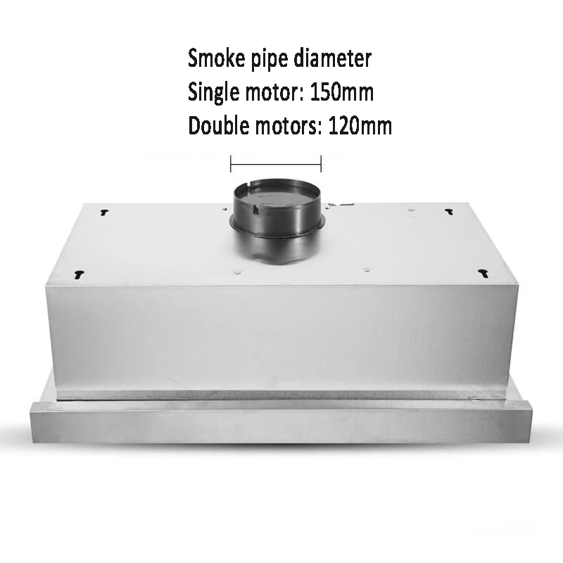 Pull-out Range Hood Exhaust Fan Kitchen Exhaust Hood Small Dual Motors Home Ultra-thin Stainless Steel European Style Range