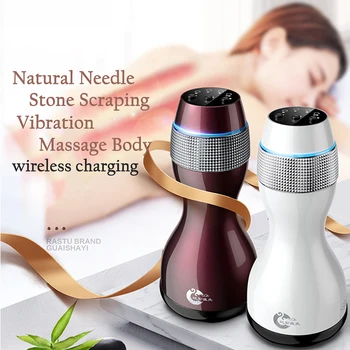 

Portable Stone Needle Heating Meridian Scrape Gua sha Therapy Infrared Electric Body Detoxification Moxibustion Device Massager