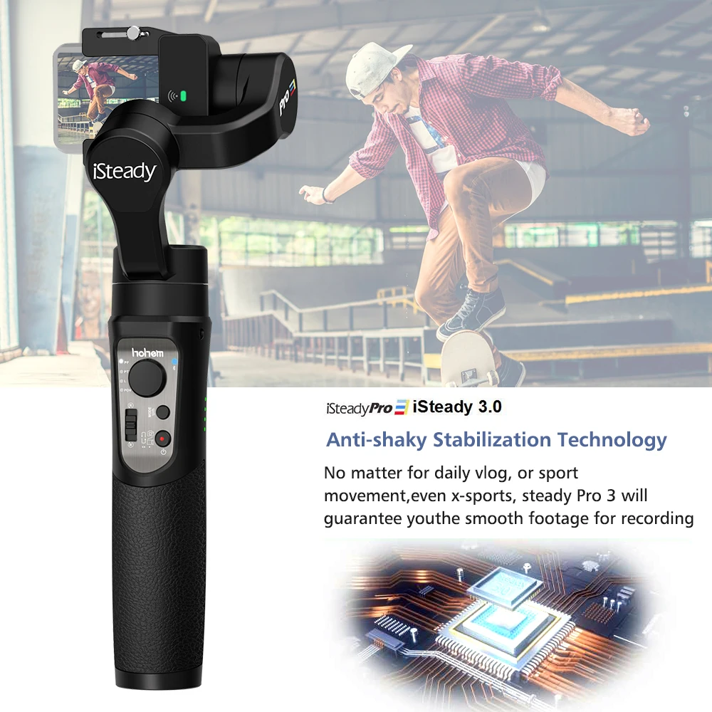 В CZ ES US hohem iSteady Pro 3 ручной осевой WiFi Gimbal стабилизатор приложение дистанционное