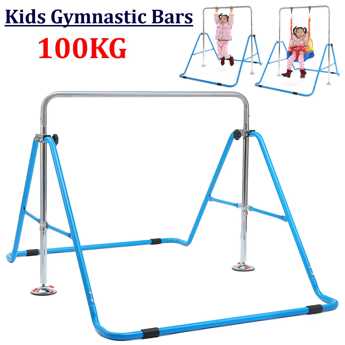 

Indoor Children Horizontal Bars Adjustable Household Muscle Strength Pull-up bars Portable Foldable Kids gym Fitness Equipment