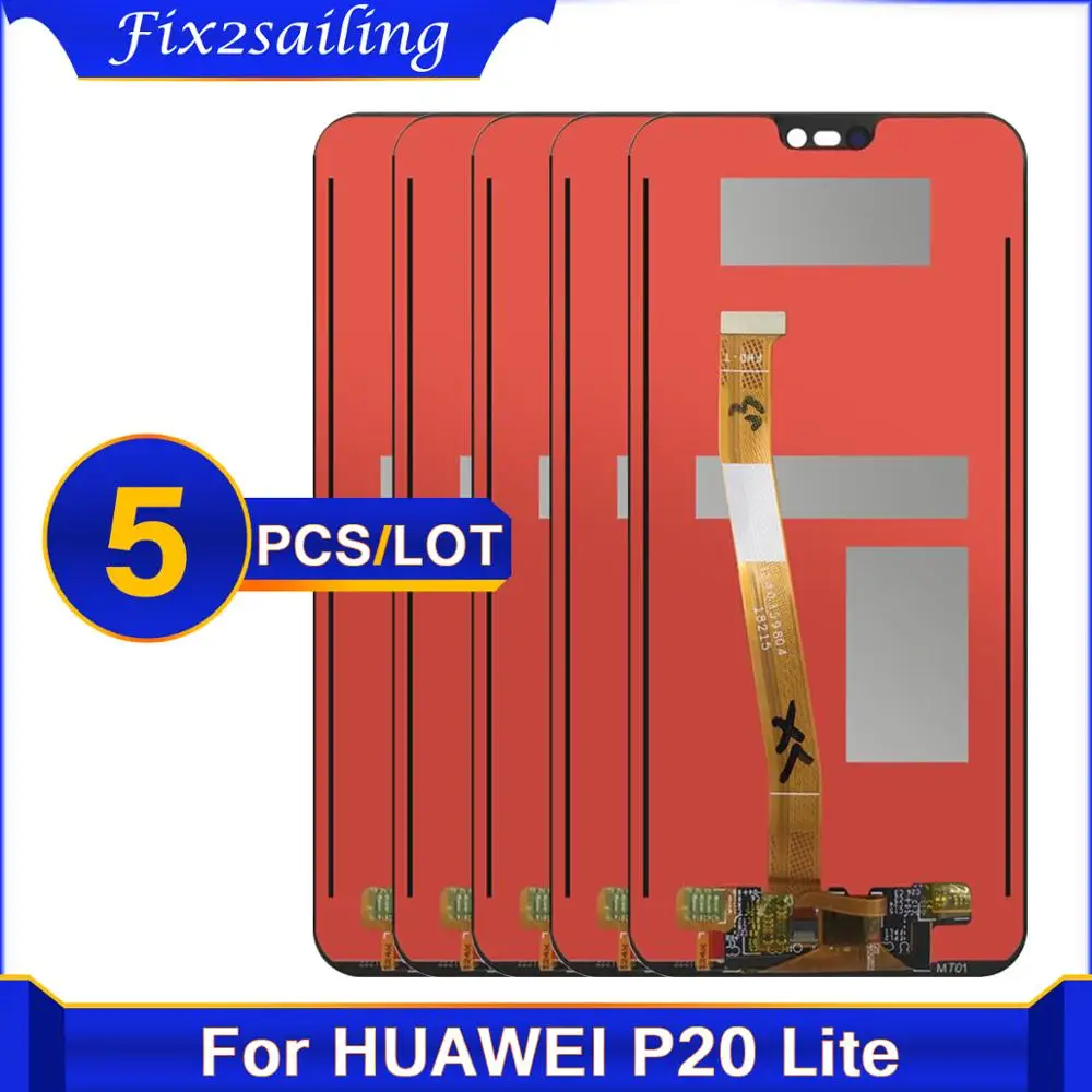 5 шт. AAA + ЖК-дисплей для HUAWEI P20 Lite в сборе ANE-LX1 Nova ANE-LX3 3e LCD | Мобильные телефоны и