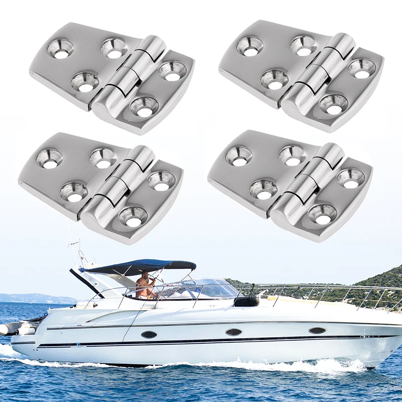 4pcs Boat Door Hinge Marine 316 Stainless Steel Hinge Short Side Door