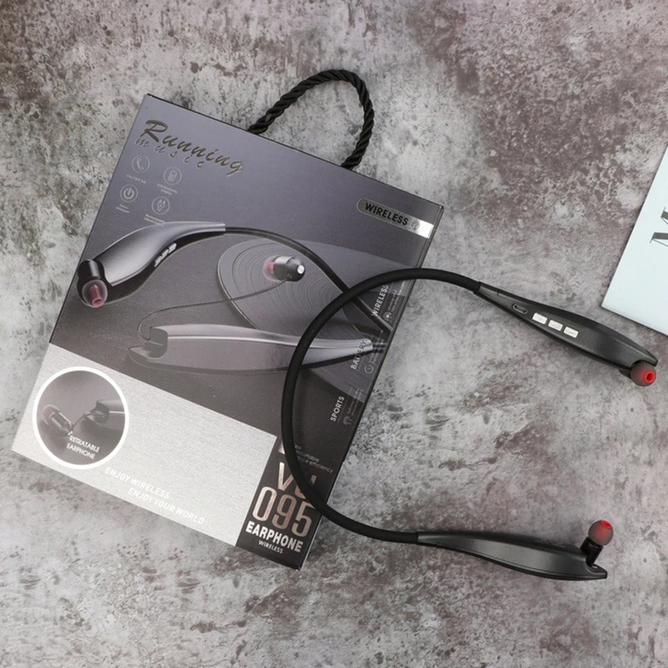 Bluetooth Wireless Earphone Sport Headphones Neckband Cellphone Music Headphone In Ear Earbuds Headset for iPhone Samsung Xiaomi