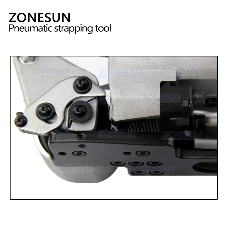 ZONESUN XQD-25 пневматическая ПП и ПЭТ обвязочная машина для 19-25 мм горячего расплава обвязочная машина