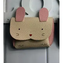 Детские милые Мультяшные животные Kawaii Мини кошельки для денег милые девушки мальчик Панда Кролик Подарочный Кошелек для монет PU сумка