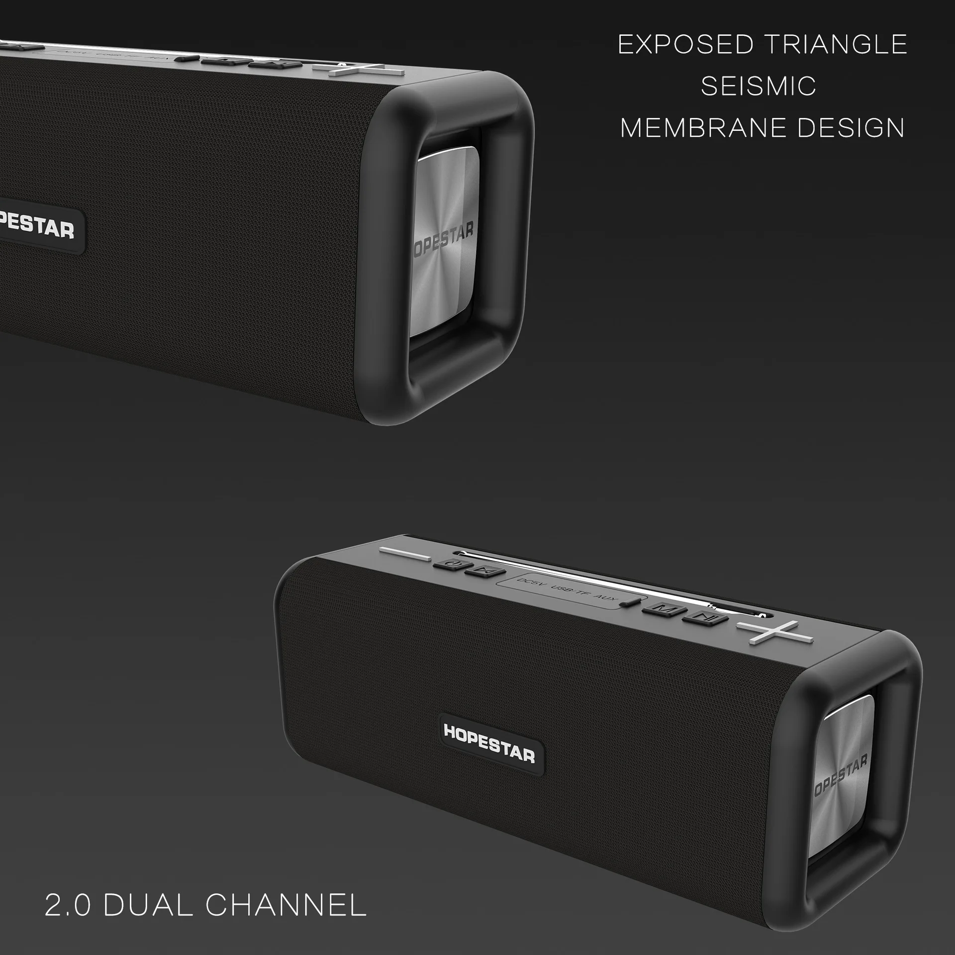 Водонепроницаемая беспроводная Bluetooth Колонка HOPESTAR T9 внешняя антенна высокой