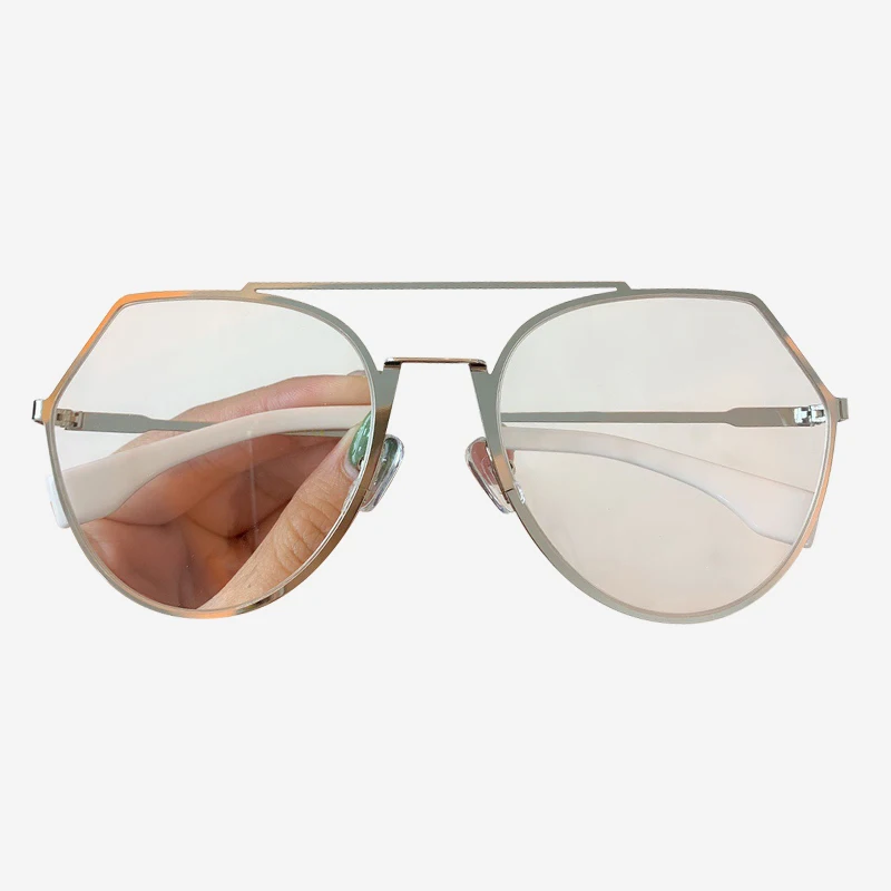 No.6 Sunglasses Новые очки со стальной оправой рамка для женщин брендовая дизайнерская Высококачественная оптическая оправа - Цвет оправы: No.6 Sunglasses