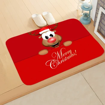 

Carpet New Year Christmas Doormat Soft Bathroom Floor Pad Anti-Slip Floor Mat Bathroom Accessories