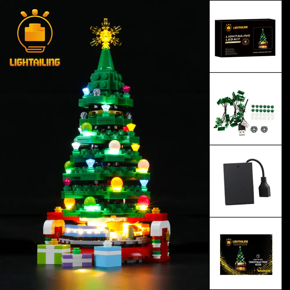 

LIGHTAILING LED Light Kit For 40338 Christmas Tree Toys Not Include the Building Blocks Model