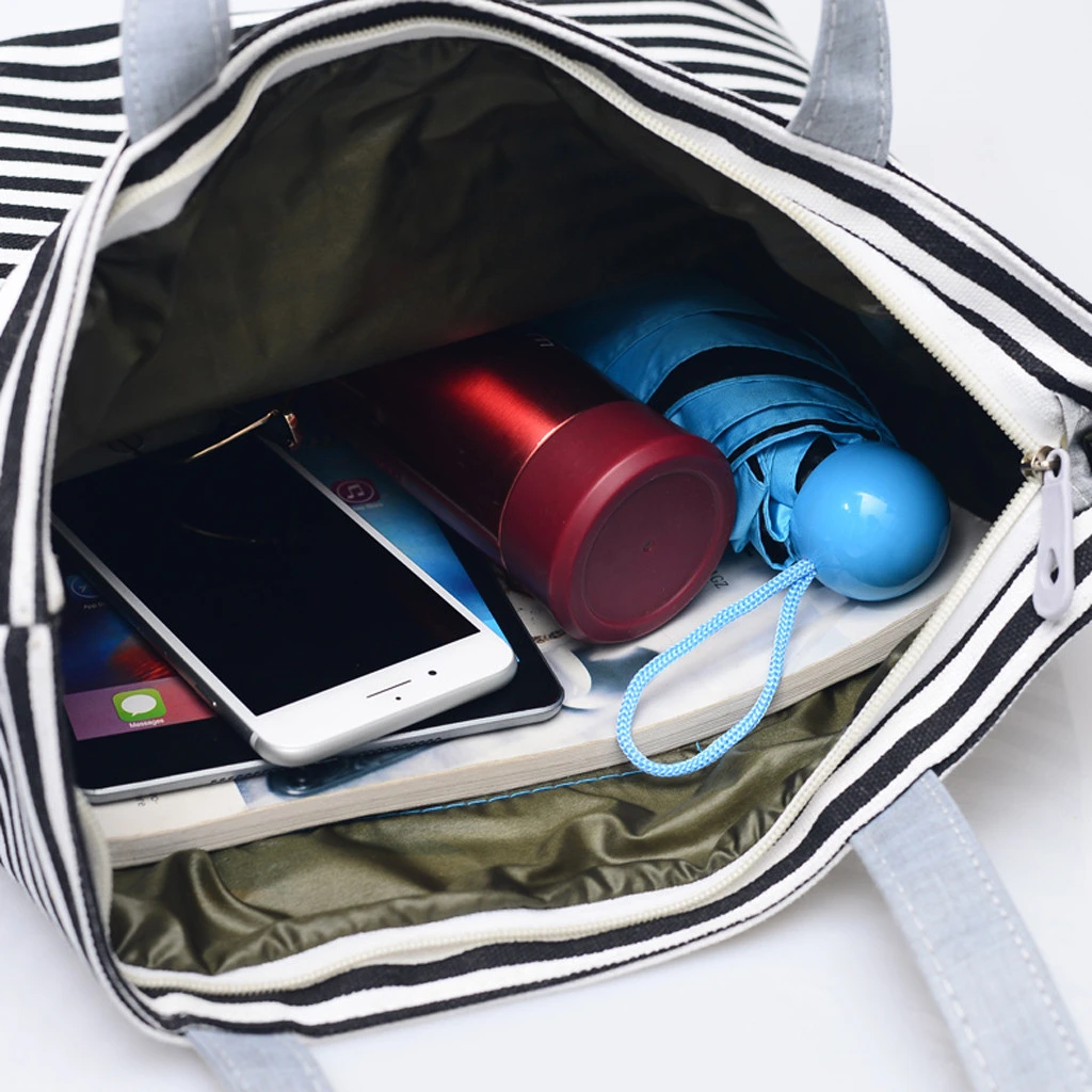 Fashion Durable Women Student Canvas Tote Single Shoulder Bag Tote Check Plaid Female Flax Eco Reusable Shoulder Shopper 820