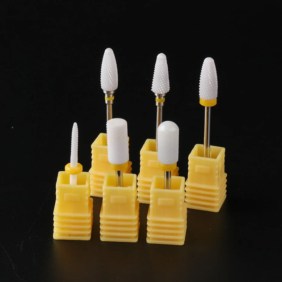 Ceramic Nail Drill Bit Carbide Manicure Rotate Burr Milling Cutter Electric Nail File Pedicure Drill Nail Care 5