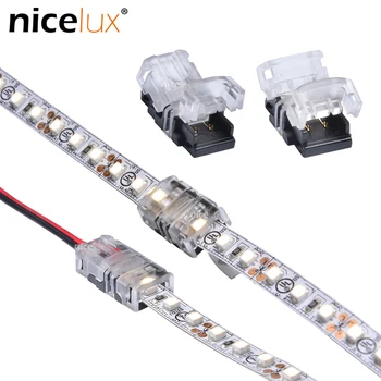 

10pcs 2pin 3pin 4pin 5pin LED Strip Connector for Single RGB RGBW Color 3528 5050 LED Strip to Strip Connection Terminal