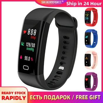 

Smart Wristband Fitness Activity Tracker For Android Heart Rate Blood Pressure Monitoring IP68 Waterproof Women Bluetooth Watch