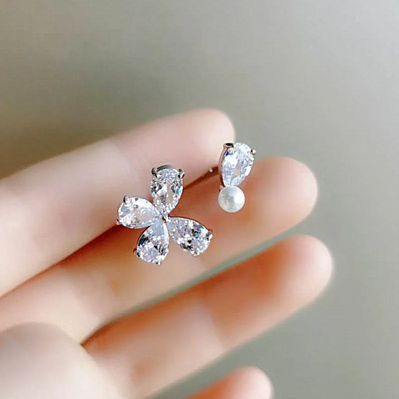 Корейский Японский стиль циркония бабочка открытое кольцо регулируемые кольца