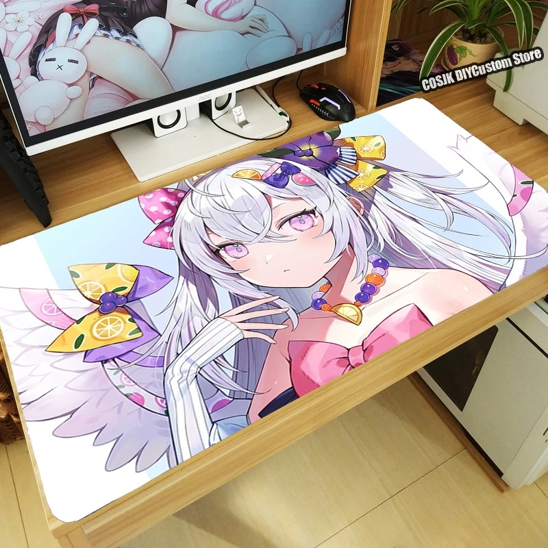 plus size costumes Anime Game Blue Archive Azitani Hifumi Shirasu Azusa Mouse Pad Thicken Computer Kawaii Gaming Mousepad Table Keyboard Desk Mat Anime Costumes Cosplay Costumes