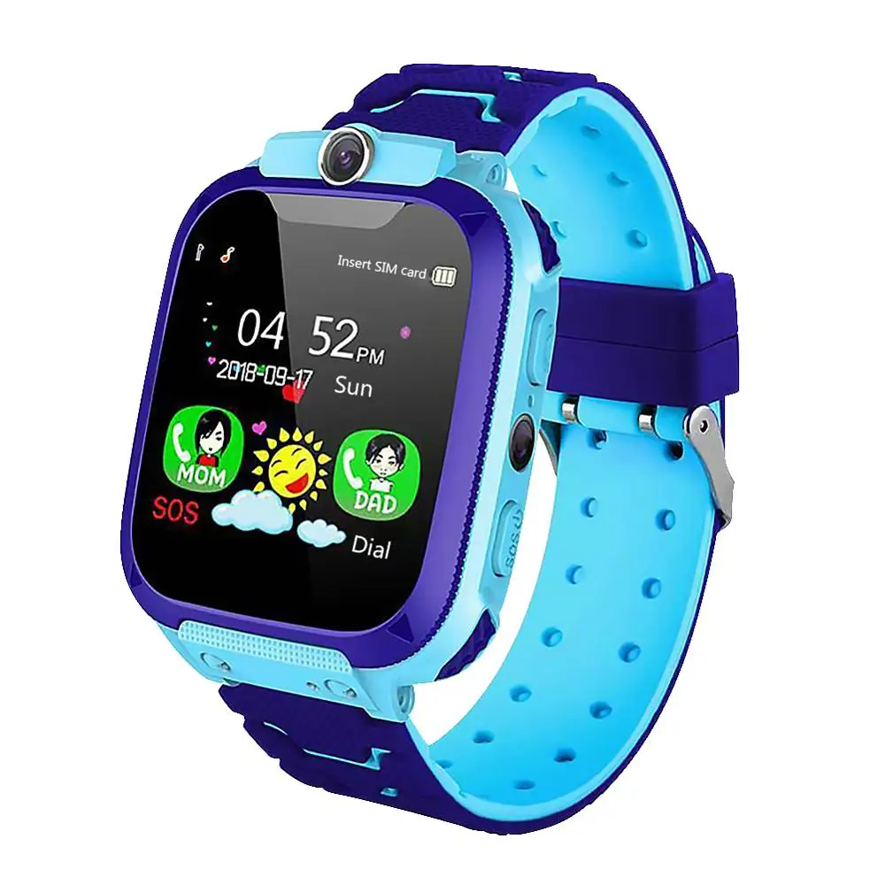 Детские умные часы водонепроницаемые студенческие умные часы многофункциональные детские цифровые наручные часы игрушка для мальчиков и девочек подарок на Рождество - Цвет: Blue