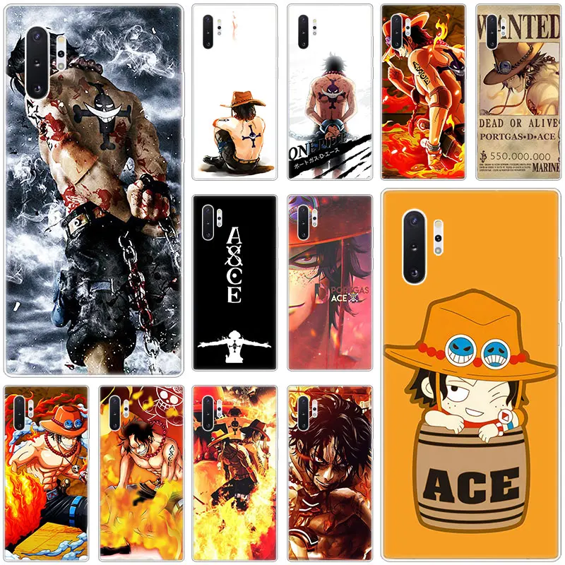 Хит продаж Аниме One Piece Ace костюме Fire Fist чехол для Samsung Галактики S10E S10 5G S9 S8 S7 Edge Note 10