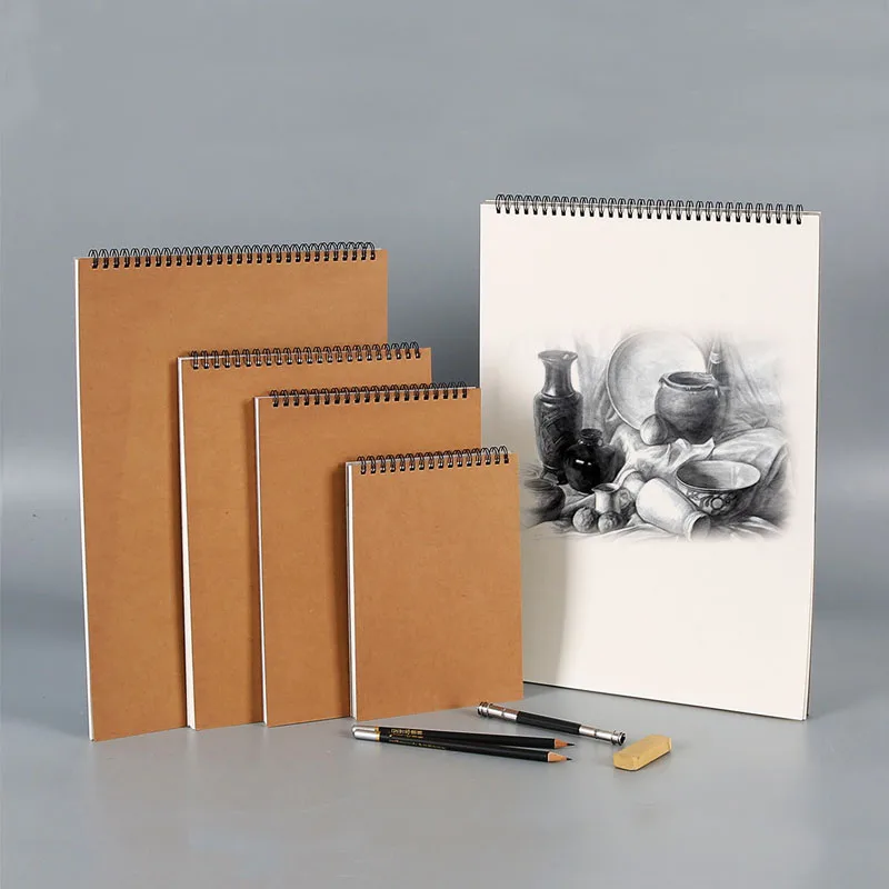 Cuaderno de bocetos de hojas sueltas para estudiantes y adultos, accesorios de Arte de papel, suministros, 8k16 K, 1 Uds.