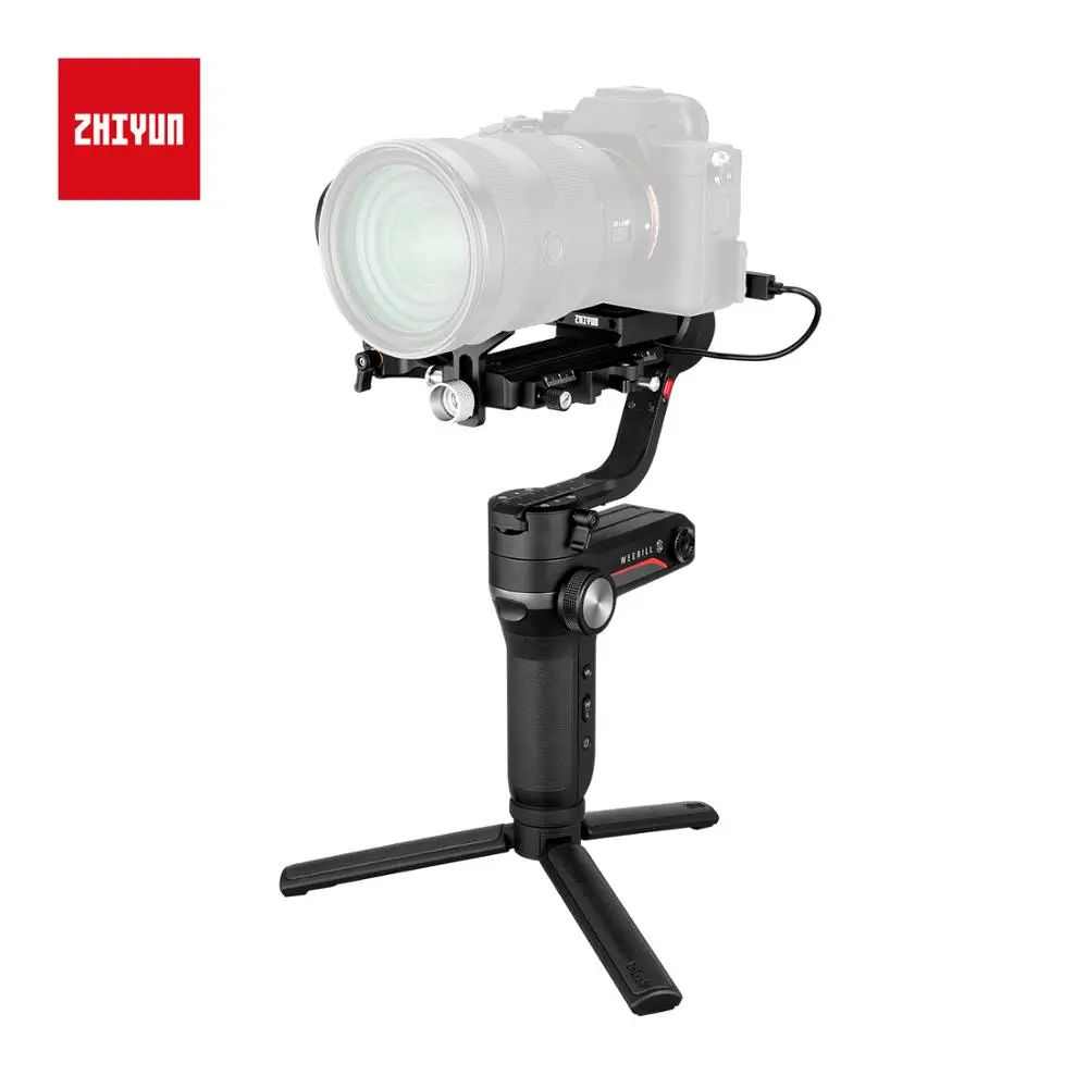 ZHIYUN официальный Weebill S 3-х осевая передача изображения Стабилизатор Для беззеркальных Камера OLED Дисплей портативный монопод с шарнирным замком новое поступление