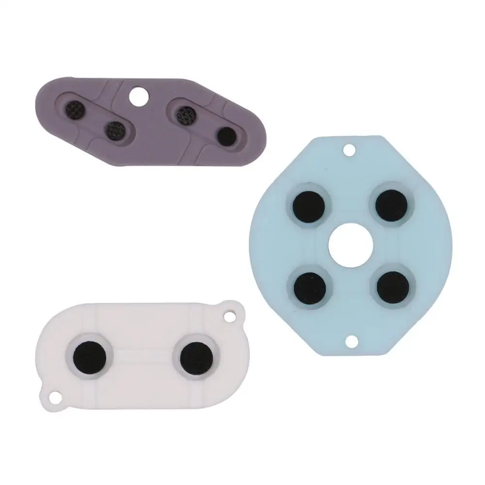 10 наборов резиновый проводящий Buttons D pad для GBC GB GBA Silicone Start Select Keyboard|Запасные части|