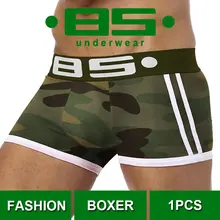 Камуфляжные мужские боксеры нижнее бельё мужские трусы мужские боксеры сексуальные боксеры нижнее белье-шорты BS144 дышащие
