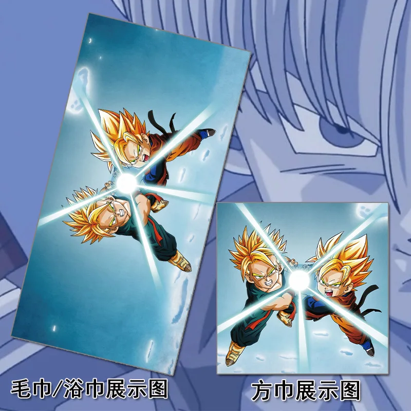 3 Полотенце Dragon Ball, Супер Saiyan Son Goku, пляжное полотенце из микрофибры, s, аниме, для путешествий, для детей, взрослых, детей, лицо, 70x140 см - Цвет: 3