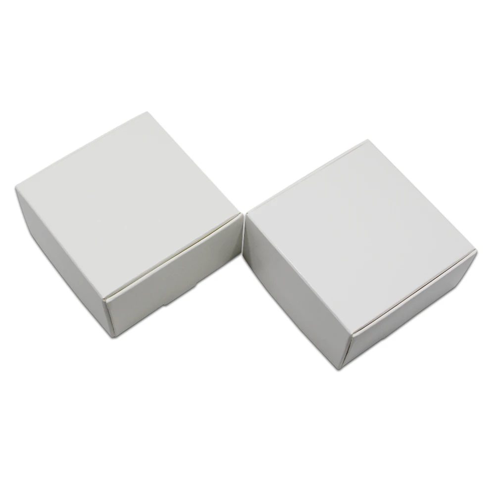 

20Pcs White Craft Paper Packaging Boxes Soap Jewelry Candy Package Cardboard Boxes for Wedding Party Small Gift Packing Boxes
