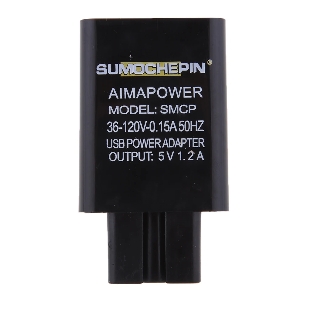 USB 1.2A Car Motorcycle Charger Cell Phone/MP3/GPS Adapter Charger Black