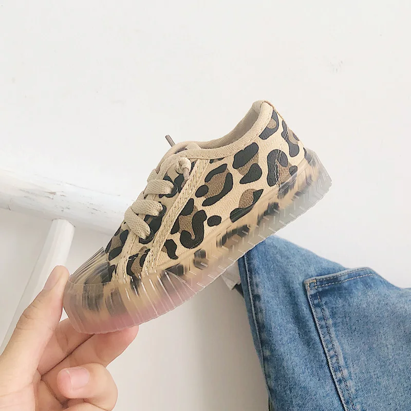 RumRam Spring Autumn Children Canvas Shoes Classical Waterproof Kids Sneakers Casual Leopard Fashion Girl Shoes Baby Sport Shoes