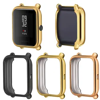 

TPU Plated Metal Protective Case Full-Cover Anti-Drop Watch Shell For Huami Mi Moving Youth / Amazfit Lite Bip Smart Bracelet