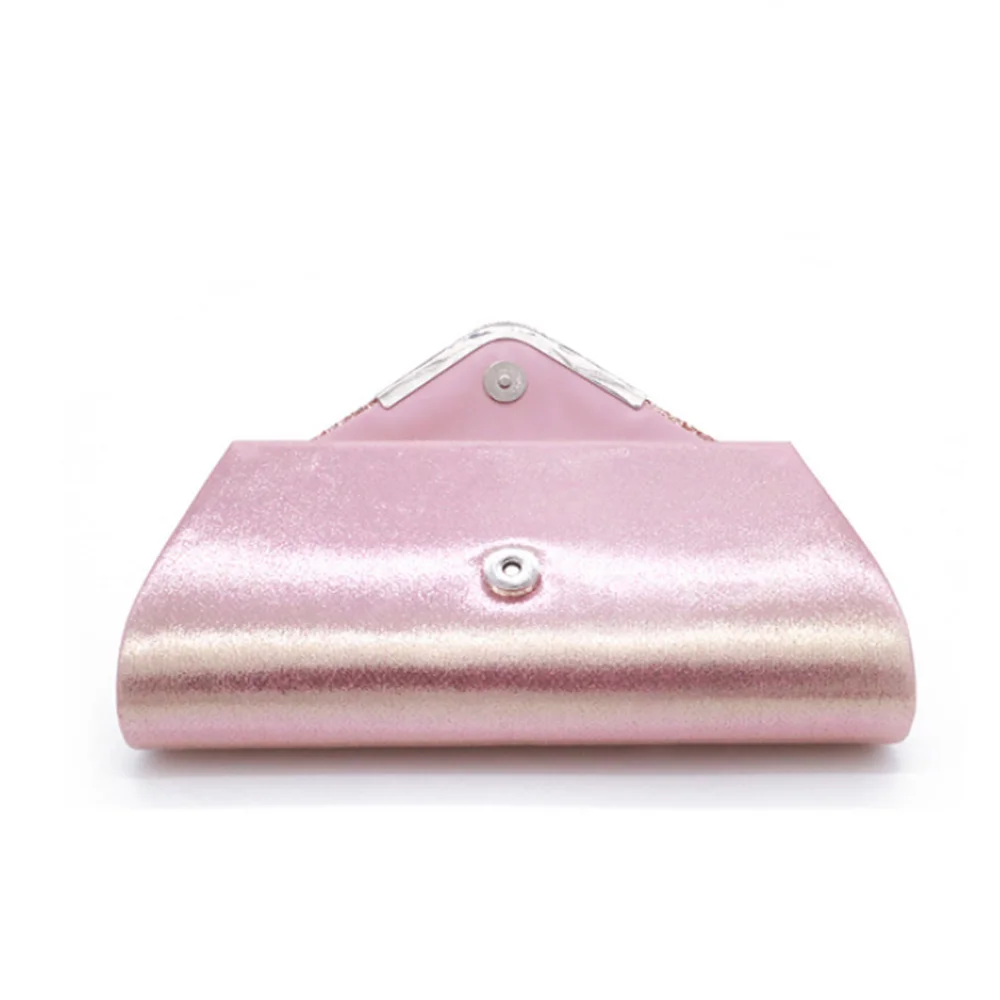 1pc Lady Wedding Clutches Handbags Chain Shoulder Bling PU Bags Evening Bag Party Banquet Glitter Envelope Purse for Women Girls