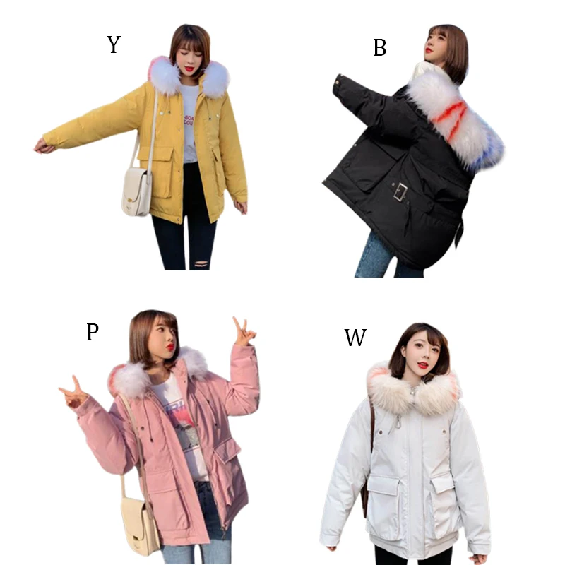 Winter Hooded Parka Women Jacket Coat Thicke Down Cotton Mid-Long Outerwear Plus Size Snow Cotton Padded Female Jacket