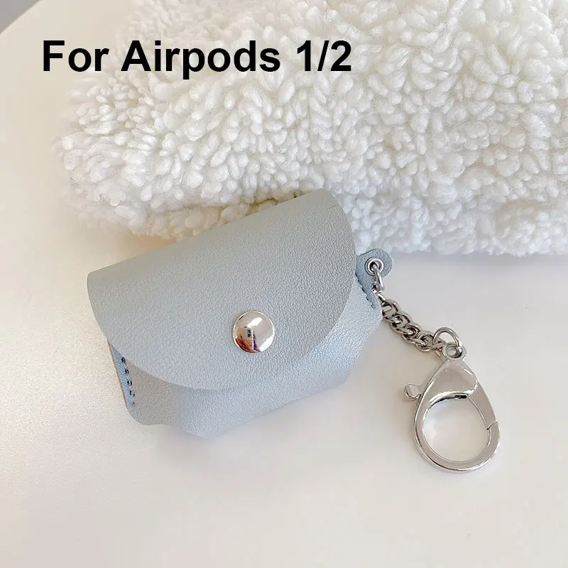 Кожаный чехол для Apple Airpods Pro 3 2 1 Air Pods Airpod Pro, противоударный защитный чехол, милые наушники, аксессуары для наушников - Цвет: For Airpods 1 and 2