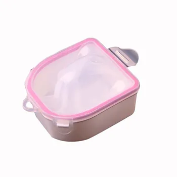 

Nail Polish Remover Nail Removal Bowl Portable Soften Dead Skin Soaker Double Layer Gel Remover Tool Wet Wipes Cleaner Nails