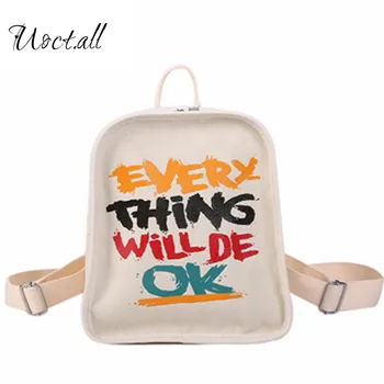 

Famous brand design Small fresh canvas shoulder bag female backpack female shoulder high school student bag college student bag