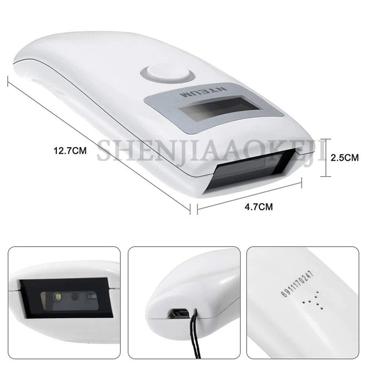 Unidimensional sem Fio Portátil sem Fio Handheld de Bluetooth do Varredor do Código de Barras do Varredor Portátil do Código de Barras Varredor 9 de barras do varredor portátil do código de barras