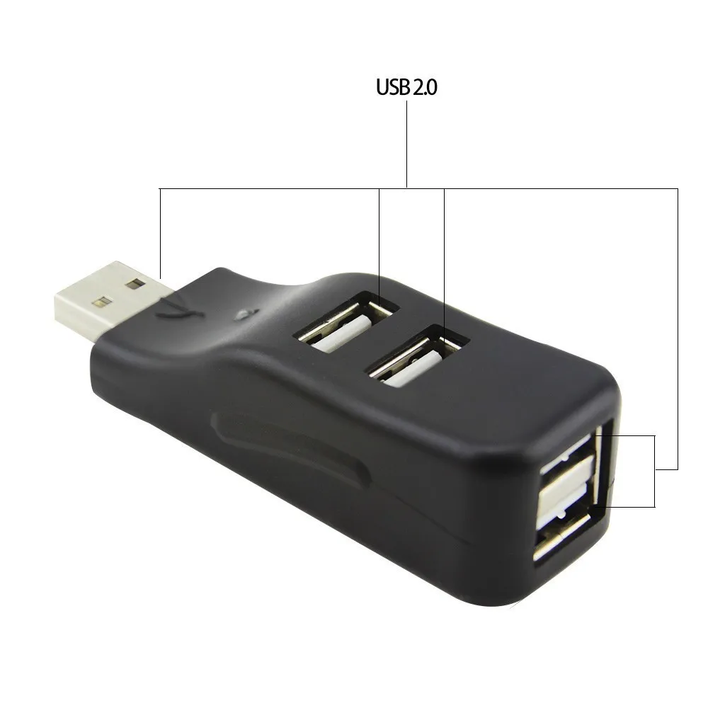 Мини разветвитель CHUYI на 4 порта USB 2 0 высокоскоростной несколько портов адаптер