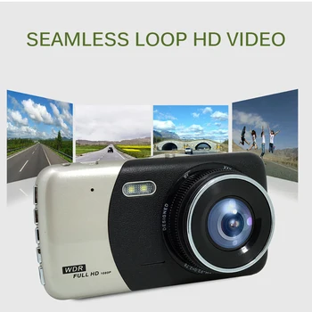 

Dash Cam 3.6 inch IPS Screen Full HD1080P Car Camera DVR Dual Lens Night Vision 24H Parking Monitor Dashcam GPS
