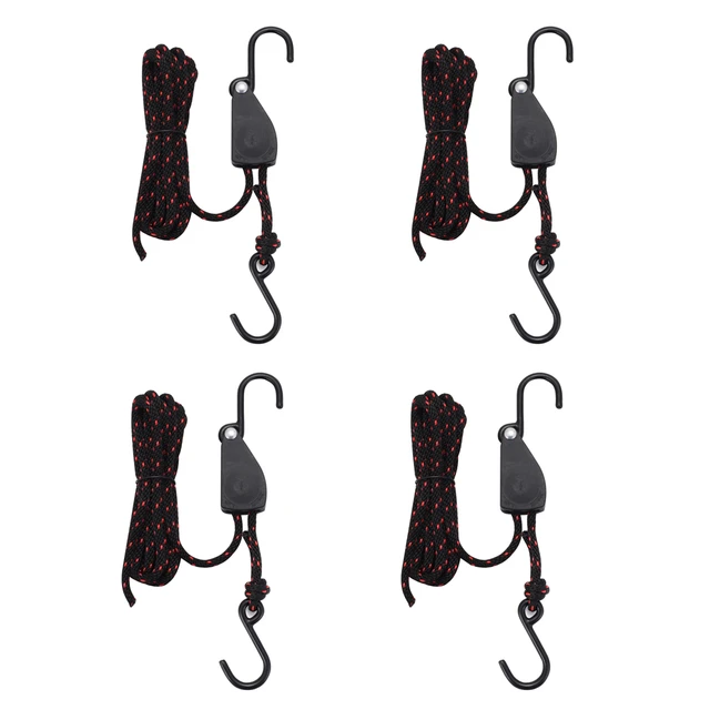 4Pcs Kayak Tie Down Straps 68kg Loaded Canoe Bow and Stern Heavy Duty Cargo  Ratchet Pulley Rope Hanger - AliExpress