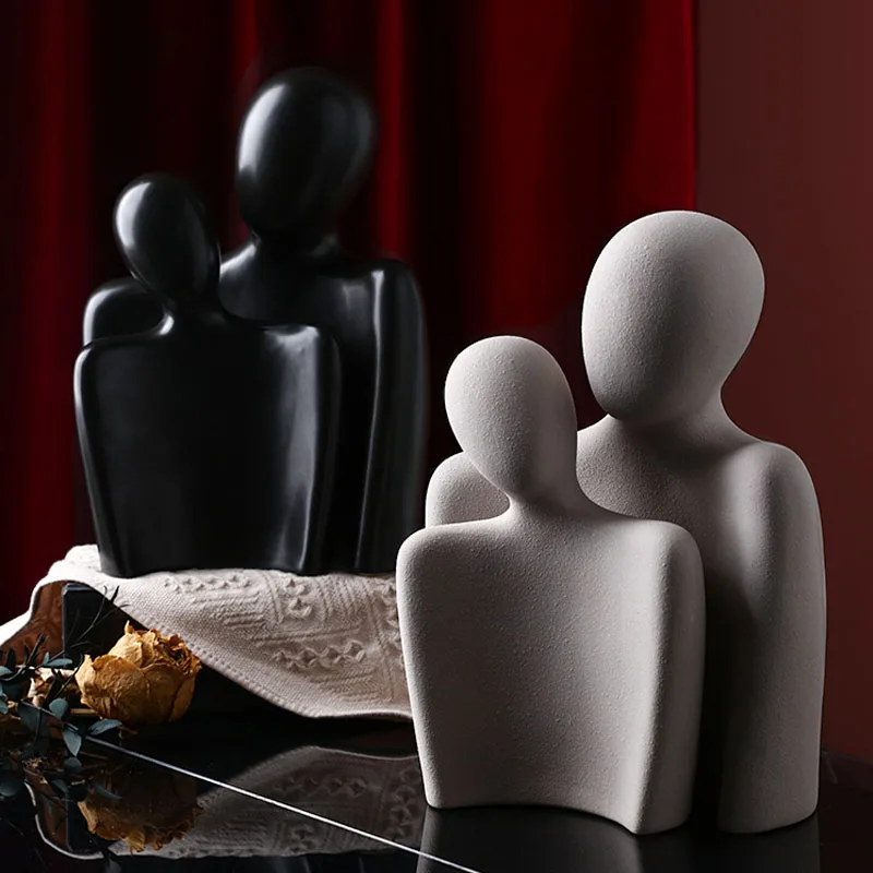 

Nordic Minimalist Abstract Ceramic Figurines Ornaments Bedroom Living Room Desktop Furnishings Craft Home Decoration Accessories