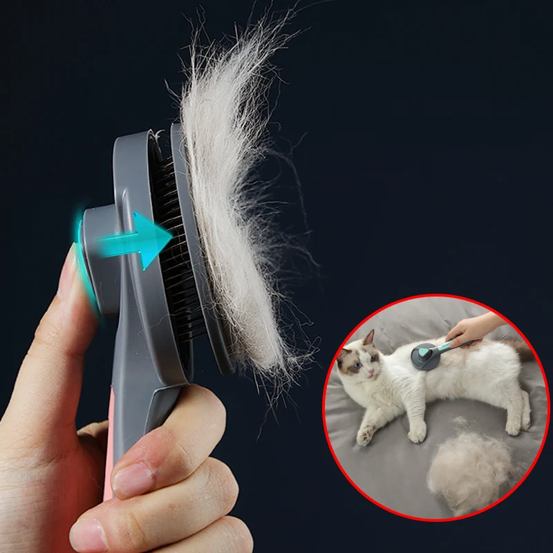 N/A Dog Hair Comb Cat Hair Comb Pet Comb Teddy Gold Large Dog Brush Dog Supplies 
