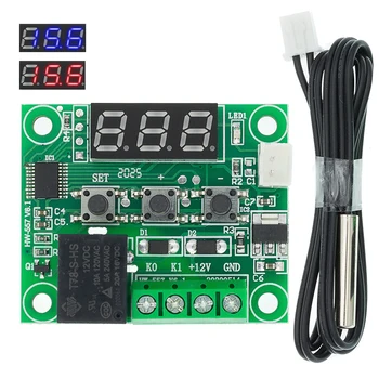 

20PCS W1209 DC 12V heat cool temp thermostat temperature control switch temperature controller thermometer thermo controller