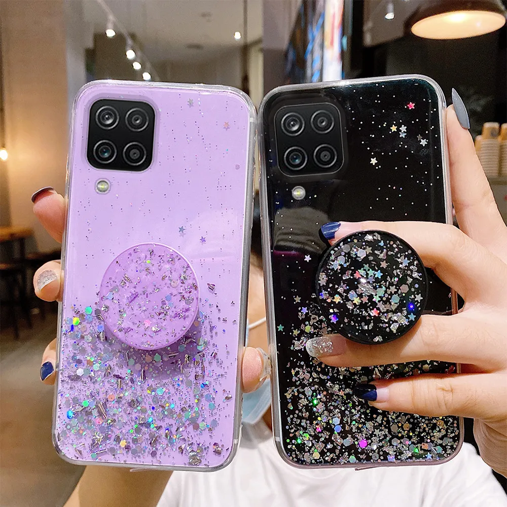 For Samsung Galaxy A54/53 A14/13 5G A32 Phone Case Glitter Shockproof Girl  Cover