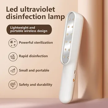 

LED Sterilize UV-C Light Germicidal UV Lamp Handheld Disinfection Portable Tube For Disinfectant