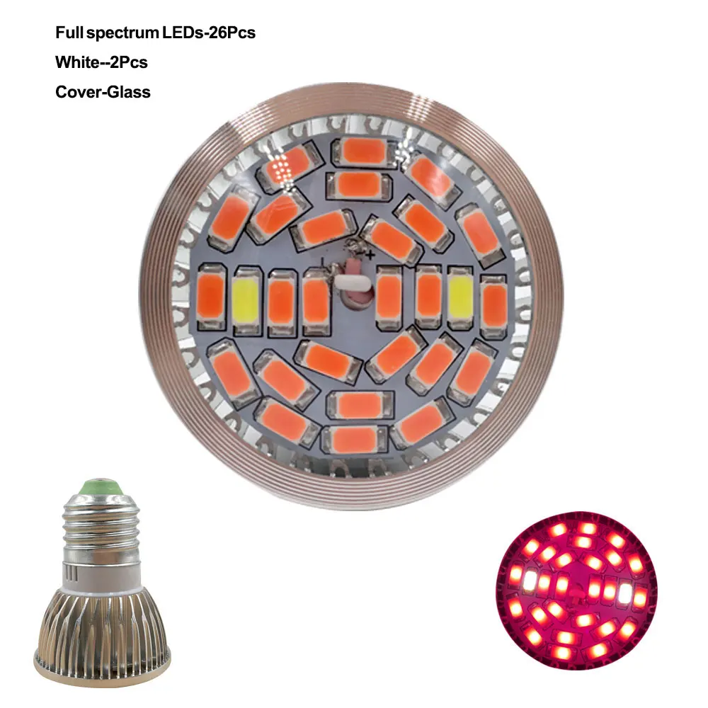  Full spectrum Grow light E27 LED growing plants Grow lamp lampara led cultivo led lamp for flower p - 32715314646
