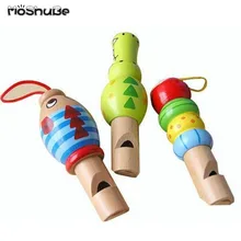 1 шт. мультфильм животных маленький свисток Дети прекрасный ребенок деревянные Обучающие, музыкальные игрушки хлопушка